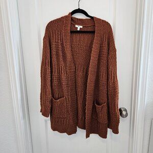 BP Orange Knit Cardigan